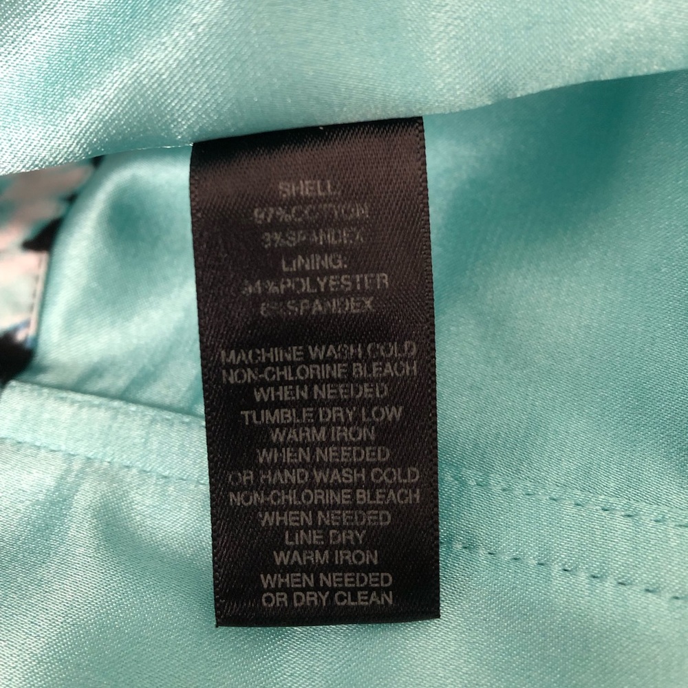 ❤️SOLD❤️HALTER DRESS BLACK, BLUES, TEALS FLOWER PRINT WITH SIDE SEAM POCKETS - Picture 12 of 14